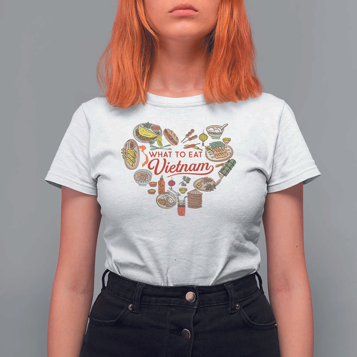 Vietnamese Food Lover T Shirt For Women What To Eat In Vietnam Viet Nam - Wonder Print Shop