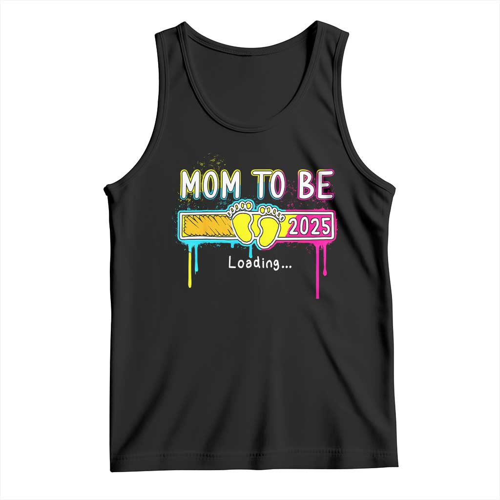 New Mom 2025 Tank Top Loading Mom To Be Est 2025