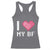 Funny Girlfriend Racerback Tank Top I Love My BF Boyfriend Valentines