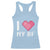 Funny Girlfriend Racerback Tank Top I Love My BF Boyfriend Valentines