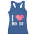 Funny Girlfriend Racerback Tank Top I Love My BF Boyfriend Valentines