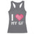 Funny Boyfriend Racerback Tank Top I Love My GF Girlfriend Valentines