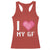 Funny Boyfriend Racerback Tank Top I Love My GF Girlfriend Valentines