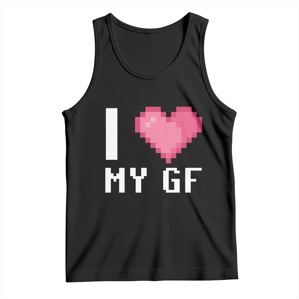 Funny Boyfriend Tank Top I Love My GF Girlfriend Valentines