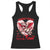 Funny Valentine's Day Racerback Tank Top Sorry Cupid I've Been Feral Raccoon