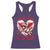 Funny Valentine's Day Racerback Tank Top Sorry Cupid I've Been Feral Raccoon