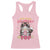 Funny Valentine's Day Racerback Tank Top You Make My Heart Pop Cute Cat Popcorn