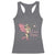 Funny Valentine's Day Racerback Tank Top It's Love Time Cowboy Cupid