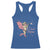 Funny Valentine's Day Racerback Tank Top It's Love Time Cowboy Cupid