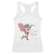 Funny Valentine's Day Racerback Tank Top It's Love Time Cowboy Cupid