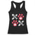 Valentine's Day Cat Lover Racerback Tank Top Cute Kitten Paw XO