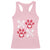 Valentine's Day Cat Lover Racerback Tank Top Cute Kitten Paw XO