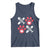 Valentine's Day Cat Lover Tank Top Cute Kitten Paw XO