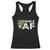 Funny Anti Valentine Racerback Tank Top Single AF Heart Cactus