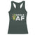 Funny Anti Valentine Racerback Tank Top Single AF Heart Cactus