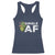 Funny Anti Valentine Racerback Tank Top Single AF Heart Cactus