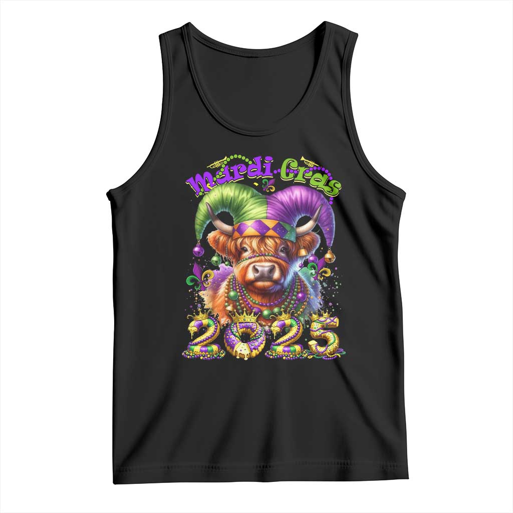 Mardi Gras 2025 Tank Top Cow Jester Outfit