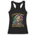 Louisiana Mardi Gras Racerback Tank Top Cajun To The Bone Skeleton Jester Costume