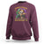 Louisiana Mardi Gras Sweatshirt Cajun To The Bone Skeleton Jester Costume