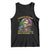 Louisiana Mardi Gras Tank Top Cajun To The Bone Skeleton Jester Costume