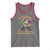 Louisiana Mardi Gras Tank Top Cajun To The Bone Skeleton Jester Costume