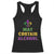 Funny Mardi Gras Party Racerback Tank Top May Contain Alcohol Drinking Team