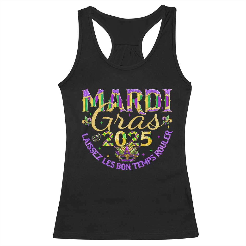 Mardi Gras 2025 Racerback Tank Top Laissez Les Bon Temps Rouler