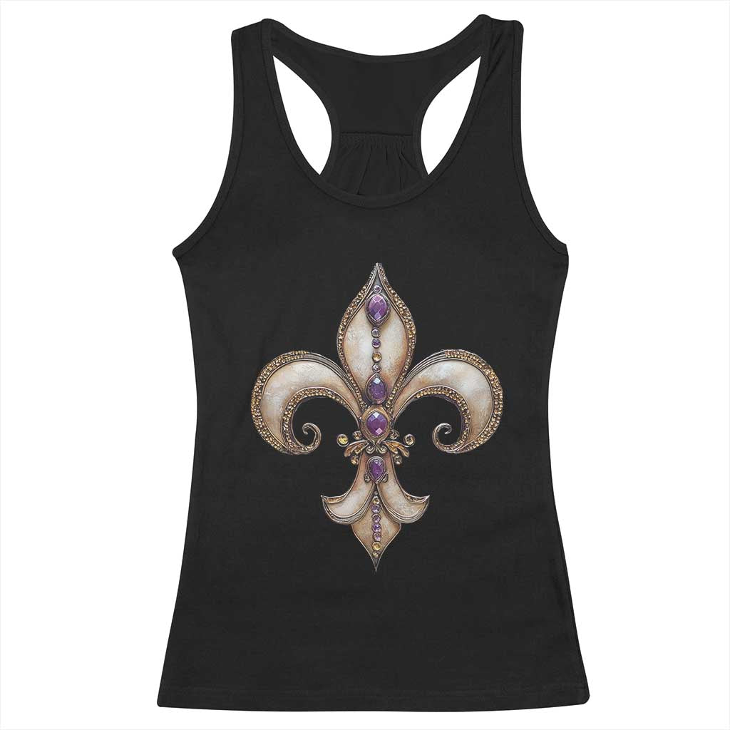 Aesthetic Fleur De Lis Racerback Tank Top