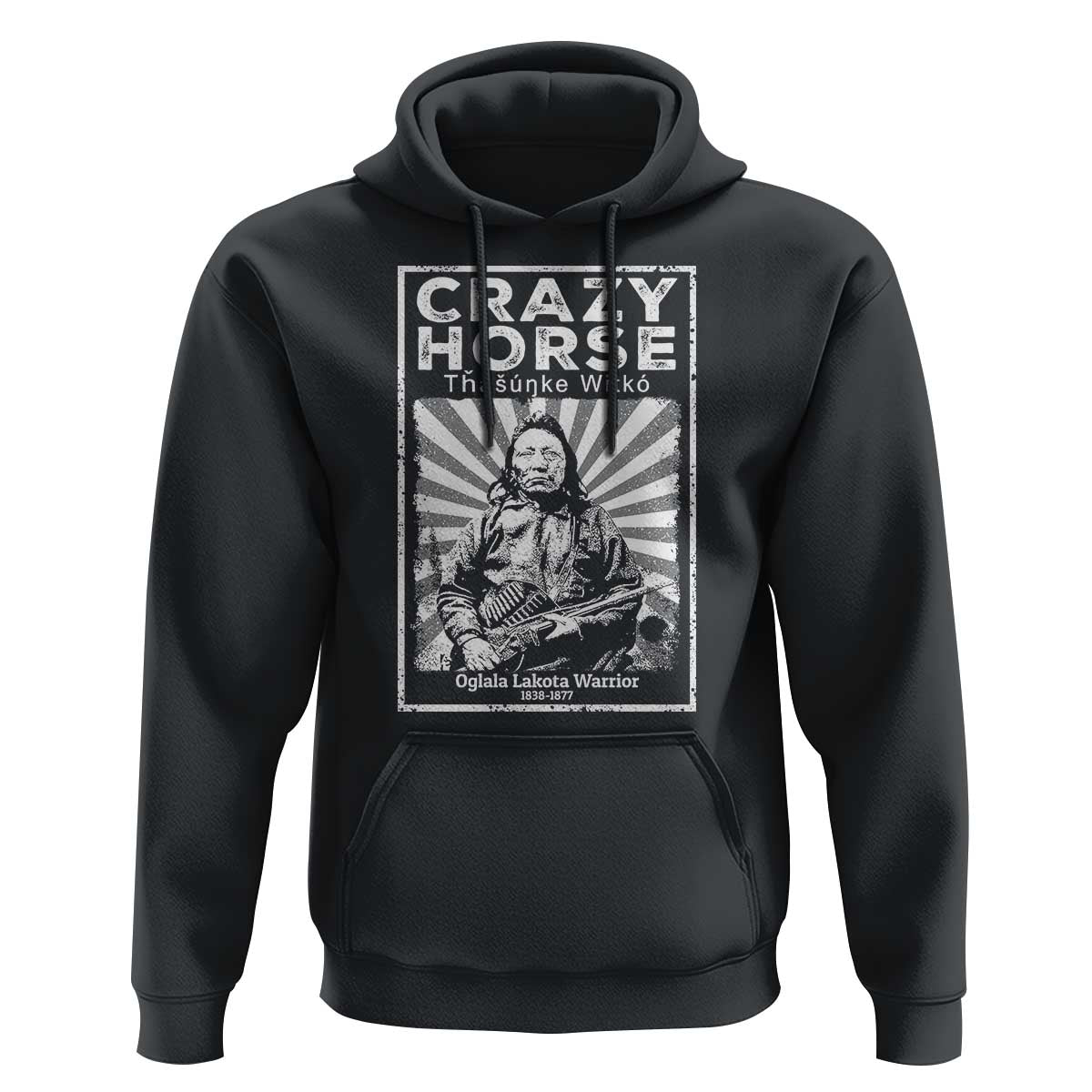 American Indian Crazy Horse Lakota Hoodie - Wonder Print Shop