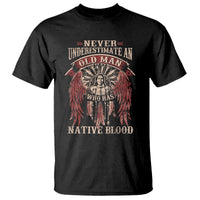 Men's black graphic T-shirt with large angel print on front