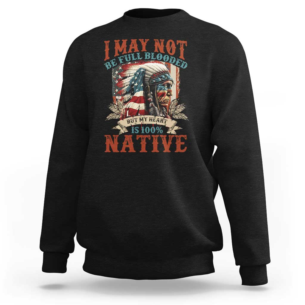 Black Native American graphic sweatshirt with back 'NATIVE' print