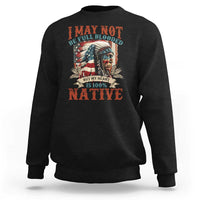 Black Native American graphic sweatshirt with back 'NATIVE' print