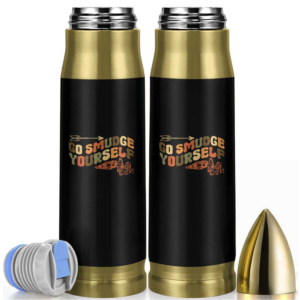 Native American Bullet Tumbler Go Smudge Yourself Retro