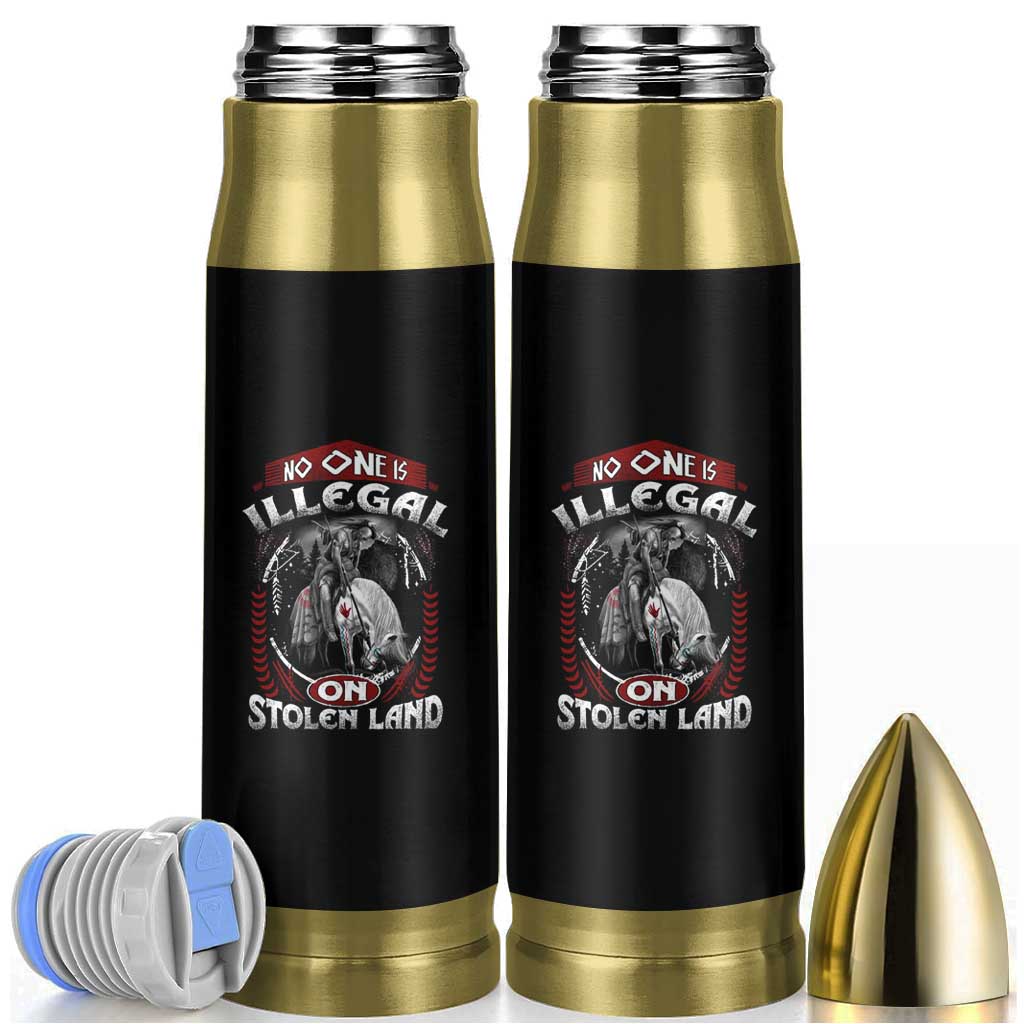 Native American Bullet Tumbler No One Is Illegal On Stolen Land