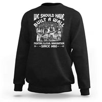 Charcoal Native American sweatshirt, large back graphic text print