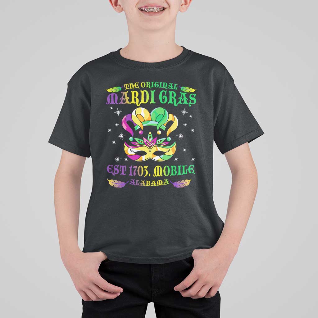 The Original Mardi Gras T Shirt For Kid Mobile Alabama 1703