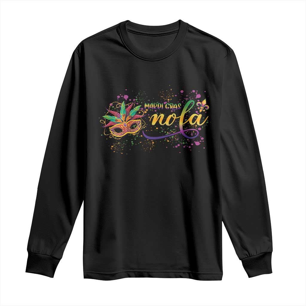 Mardi Gras Long Sleeve Shirt NOLA New Orleans Louisiana