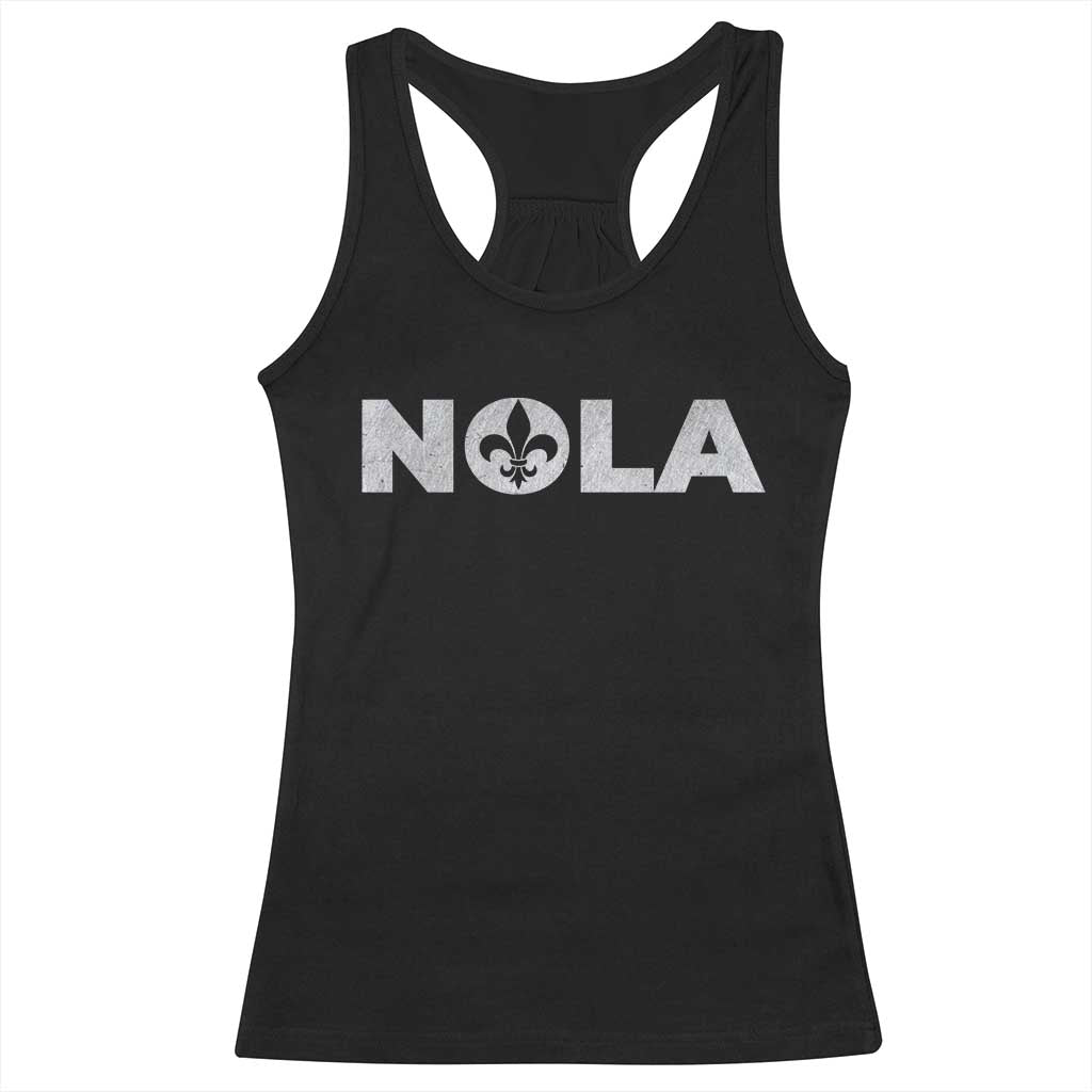 NOLA New Orleans Louisiana Racerback Tank Top