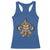 NOLA New Orleans Louisiana Racerback Tank Top Mardi Gras Mask Fleur De Lis