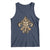 NOLA New Orleans Louisiana Tank Top Mardi Gras Mask Fleur De Lis