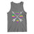 Louisiana Mardi Gras Tank Top Crawfish Fleur De Lis