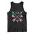 Louisiana Mardi Gras Tank Top Crawfish Fleur De Lis