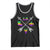 Louisiana Mardi Gras Tank Top Crawfish Fleur De Lis