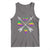 Louisiana Mardi Gras Tank Top Crawfish Fleur De Lis