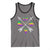 Louisiana Mardi Gras Tank Top Crawfish Fleur De Lis