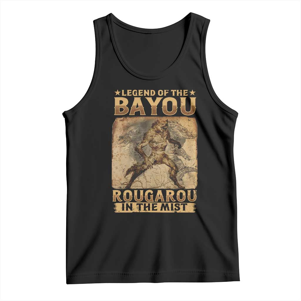 Louisiana Cryptid Rougarou Tank Top Legend Of The Bayou Rougarou In The Mist