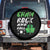 St Patrick's Day Spare Tire Cover Funny Sham Rock N Roll Shamrock Guitar