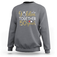 Sport gray sweatshirt with gold 'Golden Together 50 years' front print