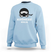 Light blue sweatshirt with Kindness Ninja front graphic