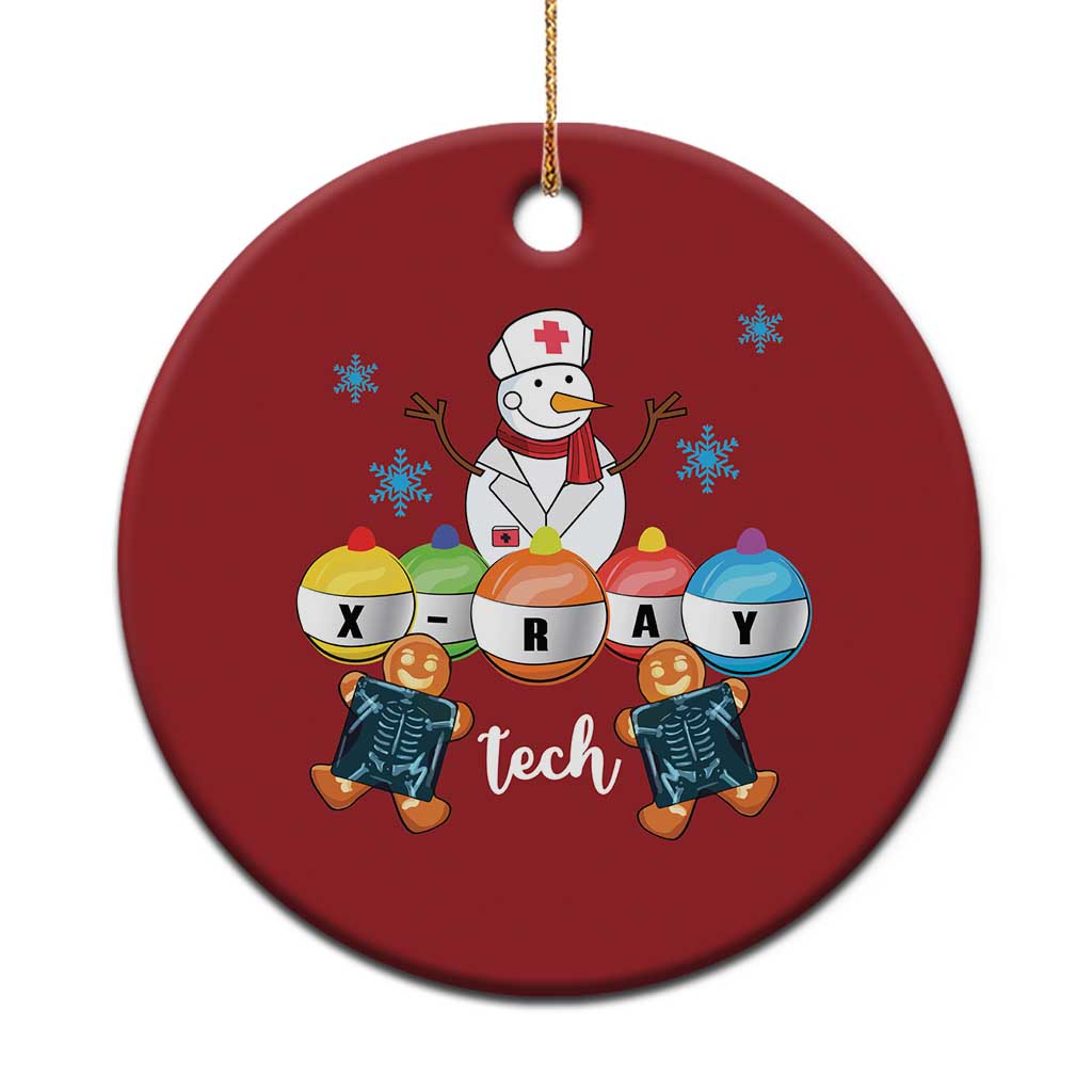 Funny Xmas Christmas Ornament Snowman Nurse Xray Gingerbread - Wonder Print Shop